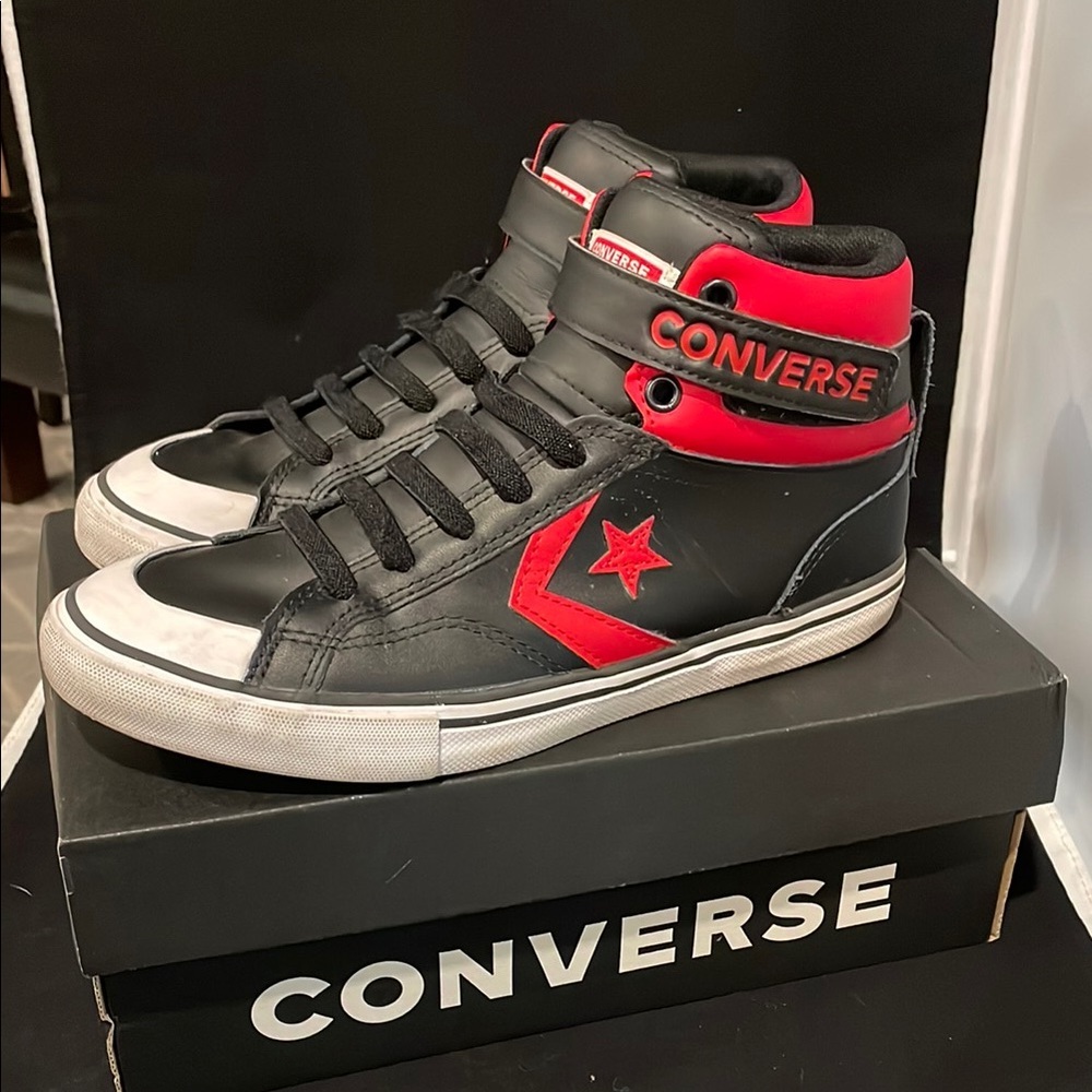 Converse Kids Sneakers - Black and Red